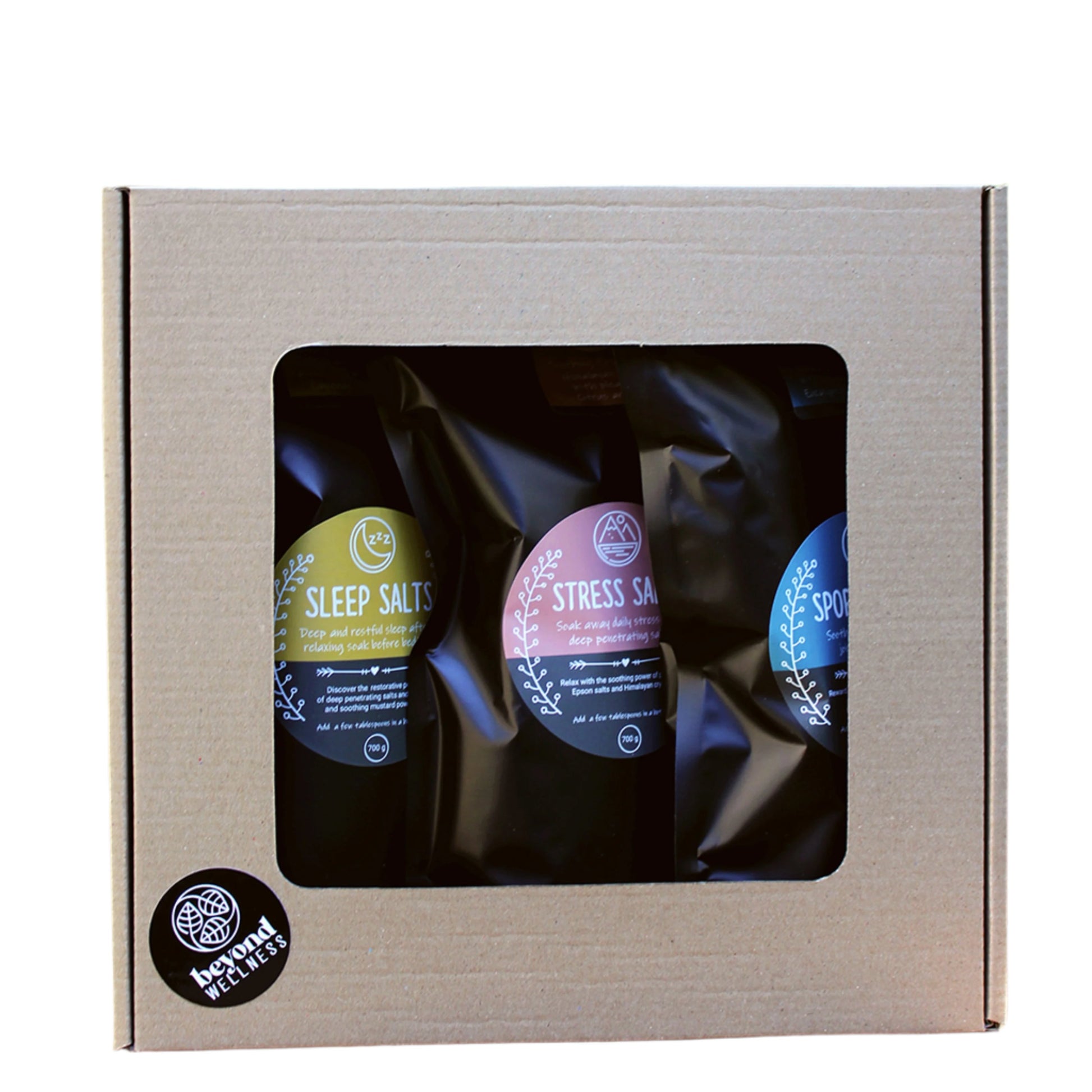 3 x 700g favourite bath salt pouches