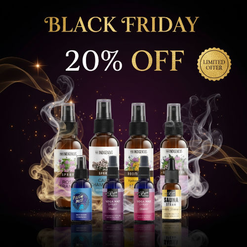 Promotional image for Black Friday sale with various bottles on a dark background