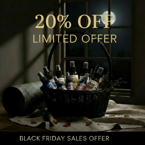 Basket of bottles with a '20% OFF LIMITED OFFER' text overlay on a dark background.