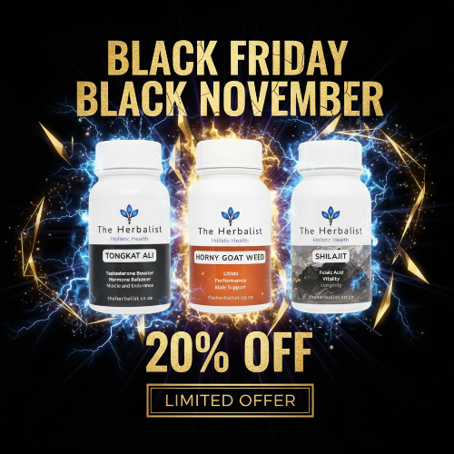 Promotional image for VitalityPowerTrio with 'Black Friday Black November' text and 20% off offer.