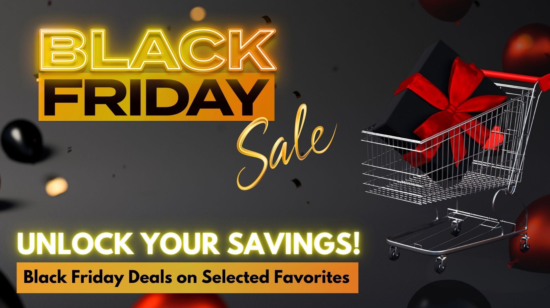 Black Friday sale advertisement with shopping cart _ZestySpiritz